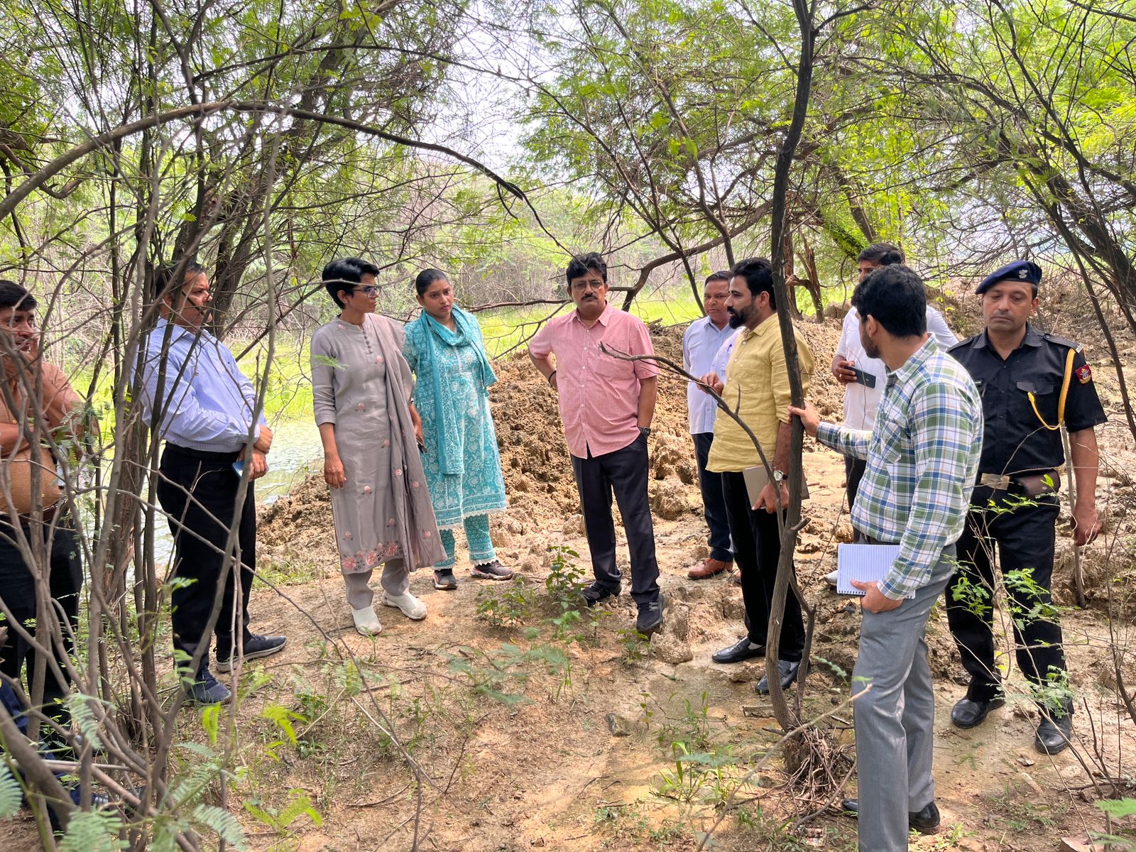 वेटलैंड में सूखे एक हजार पेड़, एक साल बाद जागा प्राधिकरण