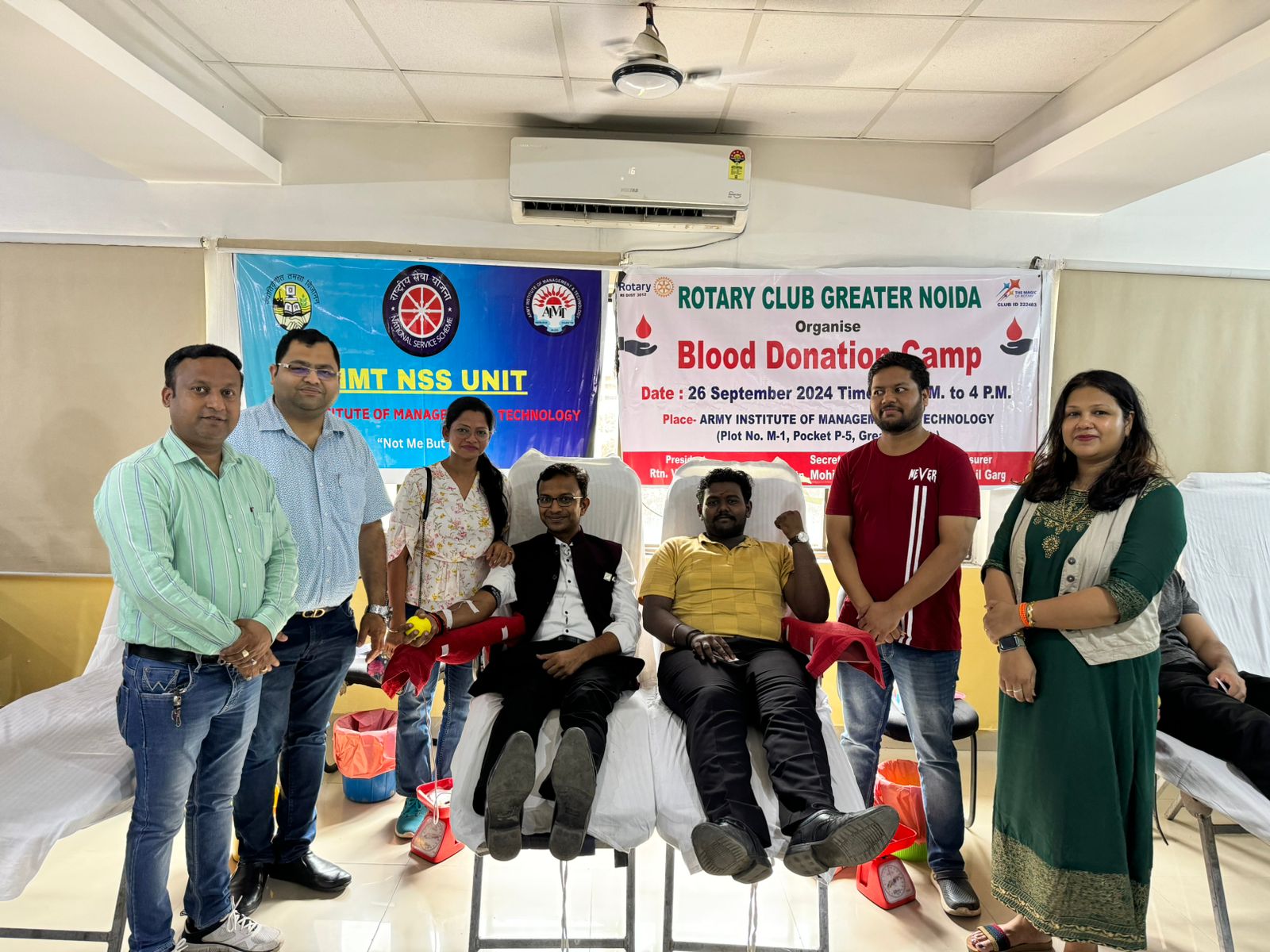 ब्लड डोनेशन कैम्प का आयोजन