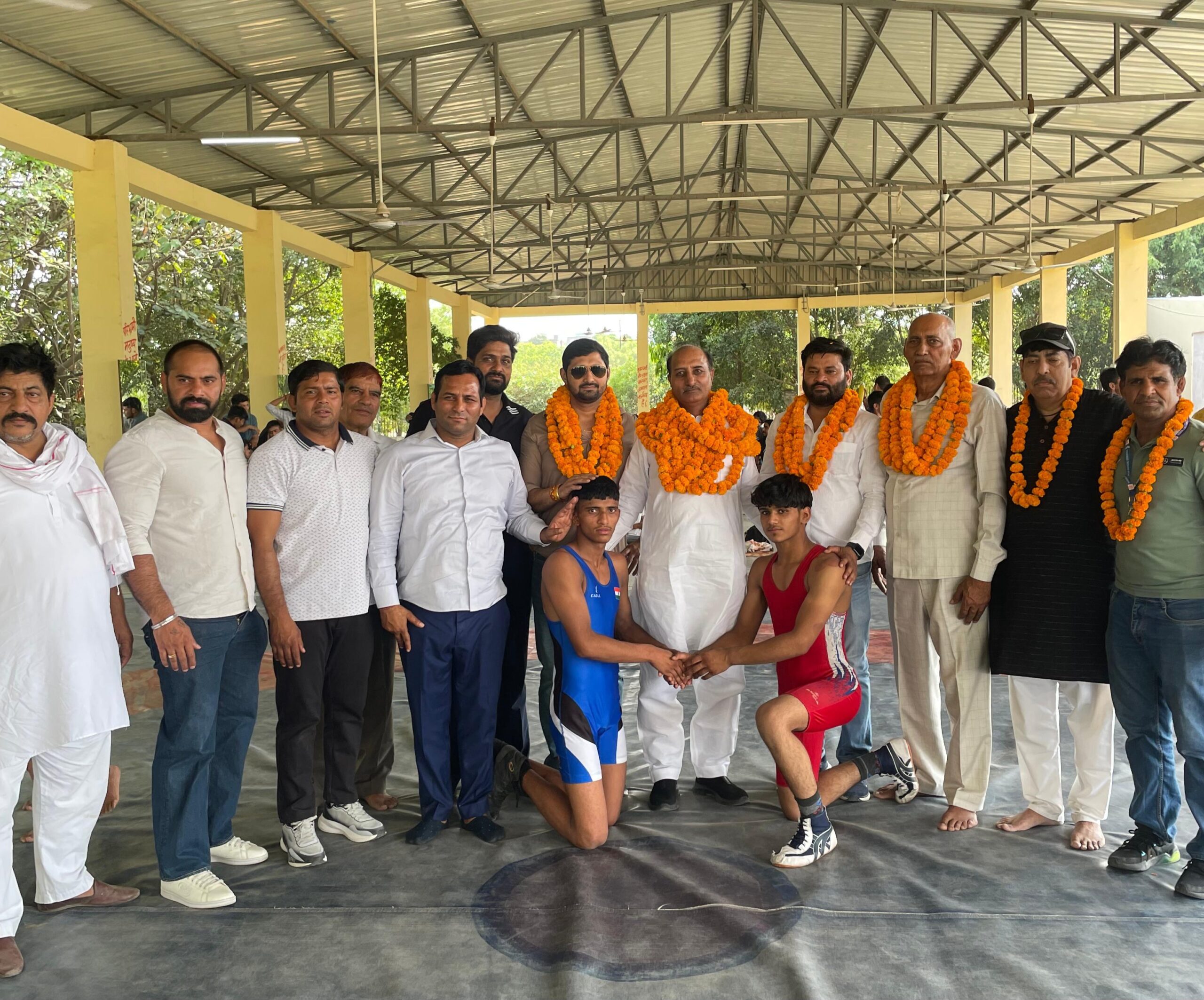 स्‍टेट कुश्‍ती में चयन के लिए 60 पहलवानों ने दिखाया दम: गुरू रंजीत अखाड़ा में हुआ स्‍टेट के लिए पहलवानों का चयन