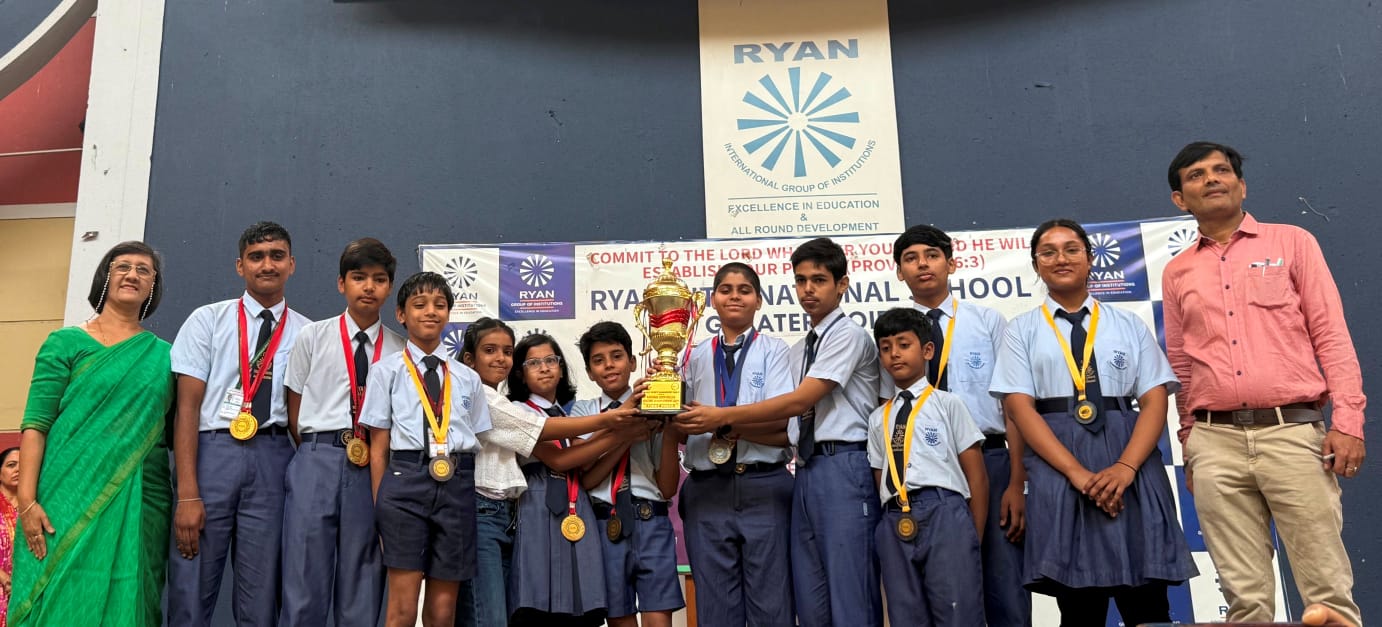 रयान ग्रेटर नोएडा की टीम बनी ओवर ऑल चैंपियन: ओपन नेशनल स्केटिंग चैंपियनशिप और इंटर स्कूल शतरंज टूर्नामेंट का आयोजन