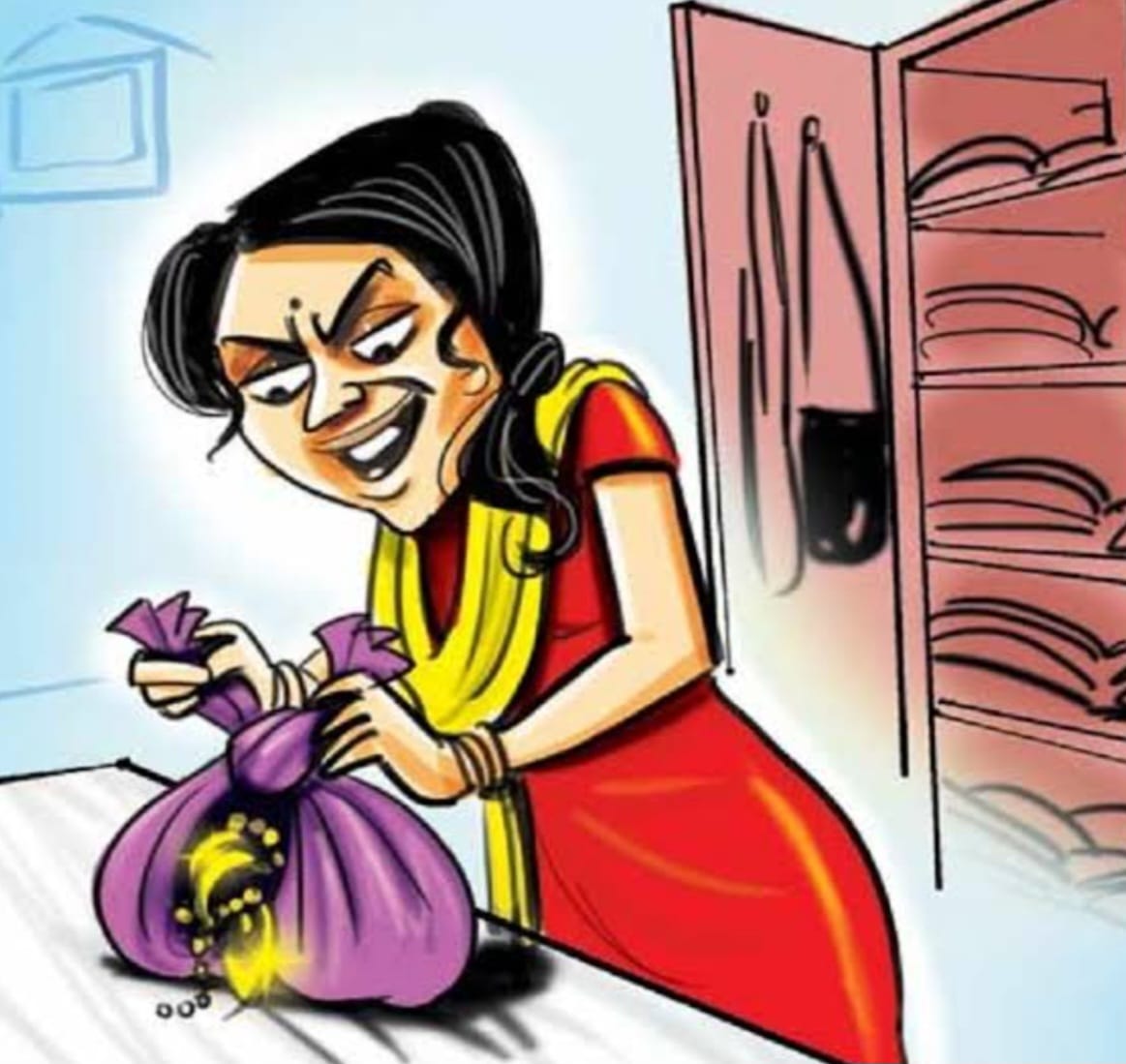 पुरानी घरेलू सहायिका एक महीने की छुट्टी लेकर गई गांव, नई वाली ने मालिक के फ्लैट से लाखों के आभूषण किए गायब