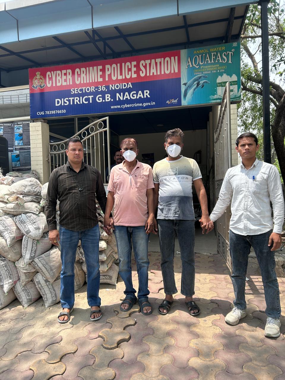 डिजिटल अरेस्ट कर 2 करोड़ की ठगी में शामिल दो आरोपी दबोचे, कमिशन लेकर ठगों को उपलब्ध कराते थे खाता