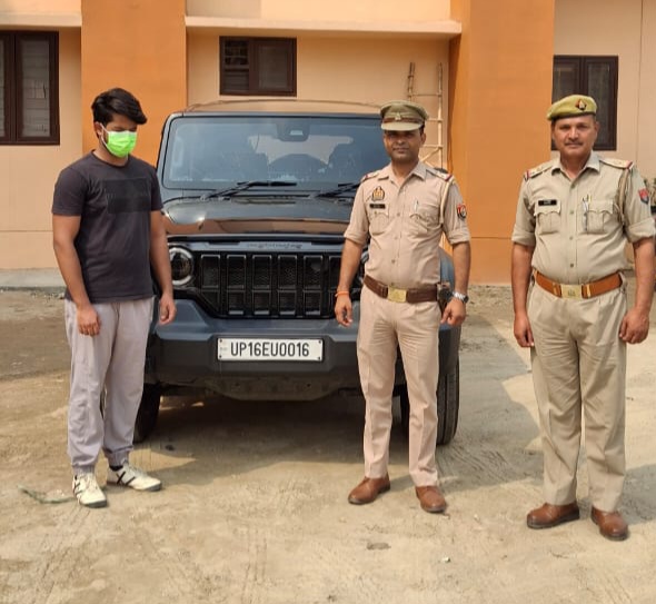 खतरनाक ड्राइविंग करने वाला थार चालक गिरफ्तार, सोशल मीडिया पर स्टंट करते वायरल हुआ था वीडियो