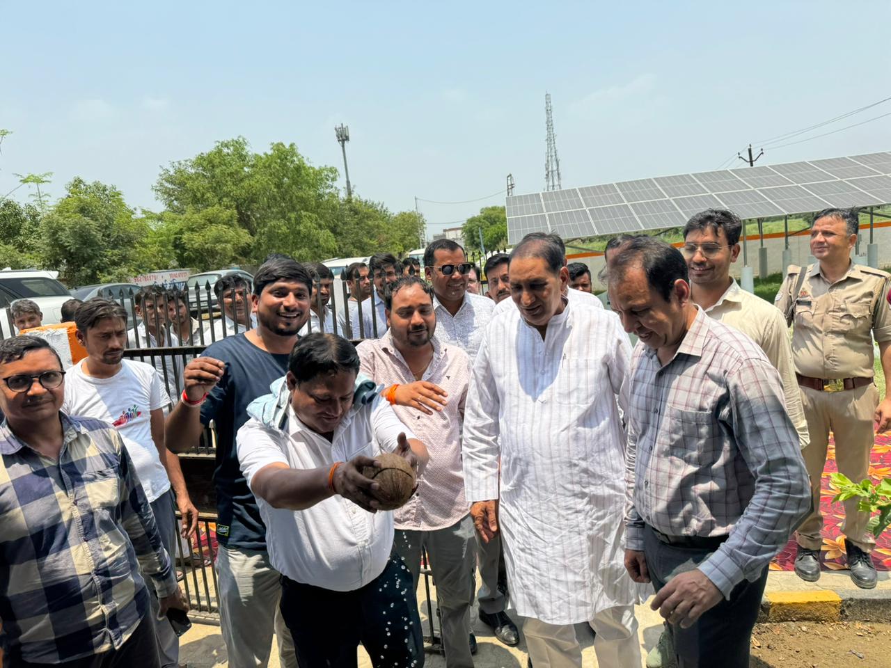 प्‍यावली ताजपुर गांव के लोगों को विधायक ने दी स्‍वच्‍छ जल की सौगात: 303.53 लाख की लागत से पेयजल परियोजना का शुभारंभ