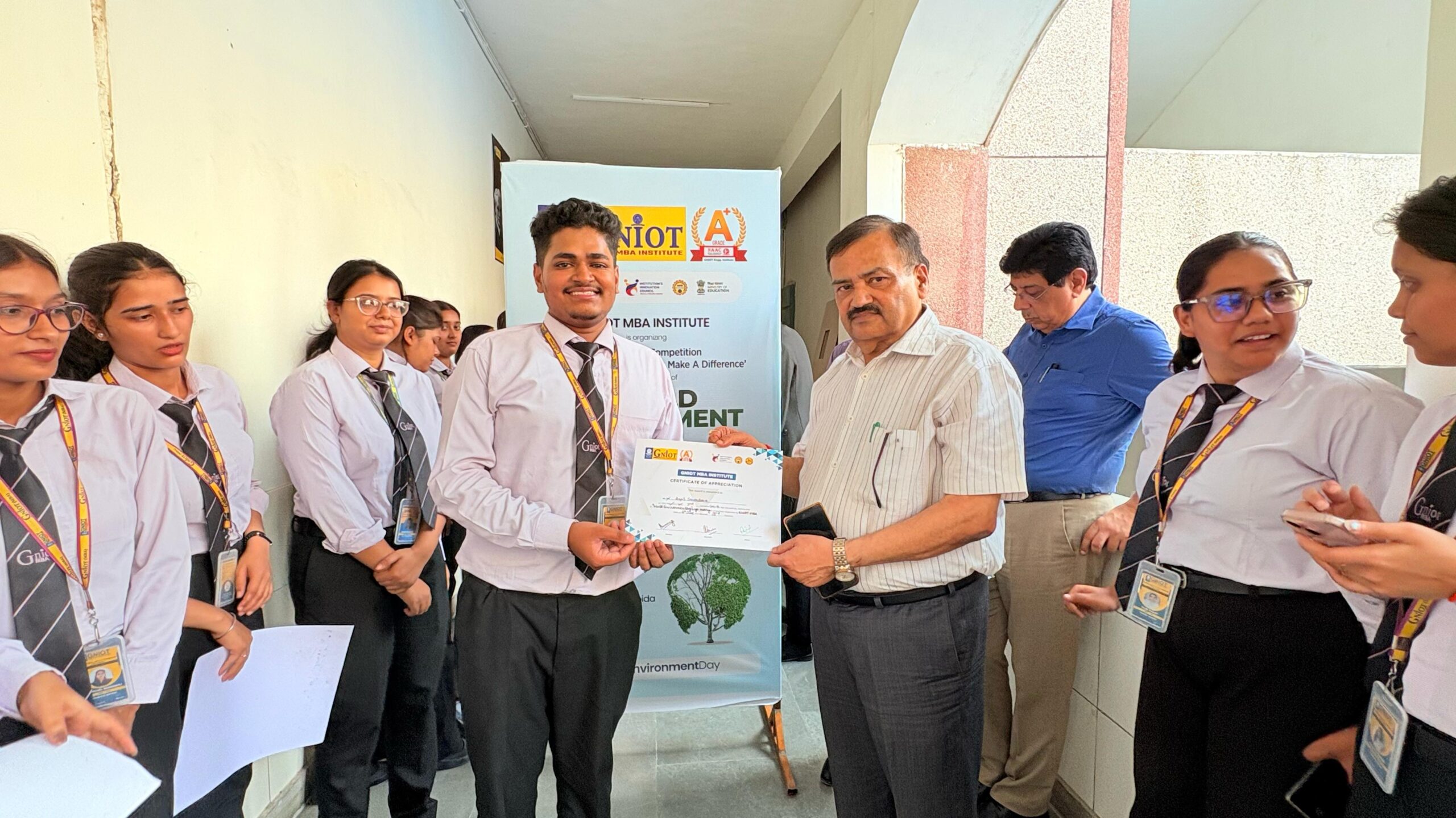 जीएनआईओटी में लोगो मेकिंग प्रतियोगिता का आयोजन: कॉलेज में एमबीए संस्‍थान द्वारा आयोजित की गई प्रतियोगिता
