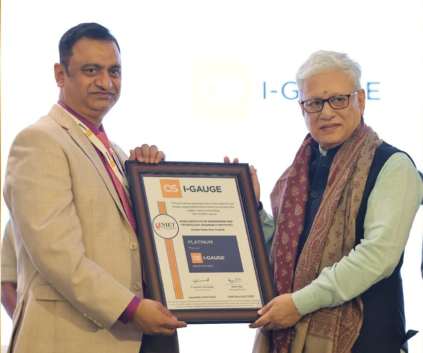क्यूएस आई-गेज सब्जेक्ट रेटिंग में एनआईईटी कॉलेज का दबदबा : इंजीनियरिंग में डायमंड व फार्मेसी में मिली प्लैटिनम रेटिंग
