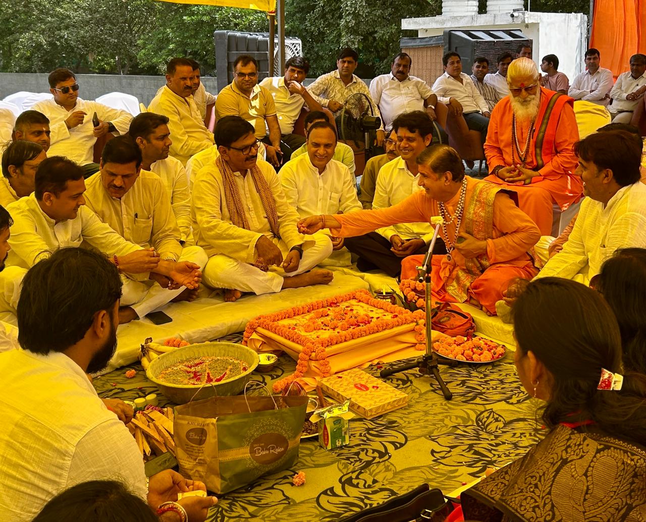 भूमि पूजन के साथ श्री धार्मिक रामलीला ने शुरू की तैयारी: 22 सितंबर से होगा भव्‍य रामलीला का मंचन