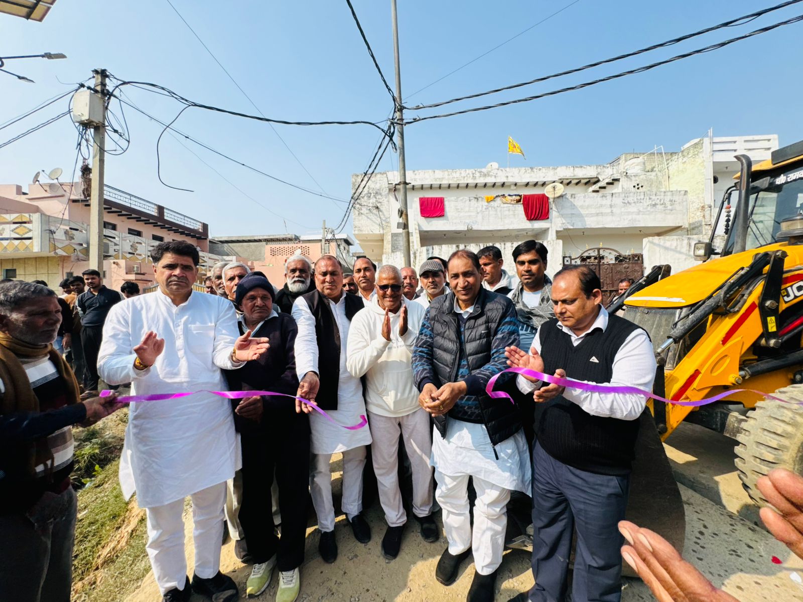 विधायक ने पूरी कराई कैलाशपुर गांव के लोगों की मांग:नहर पर बनने वाले पुल का विधायक ने किया शिलान्‍यास