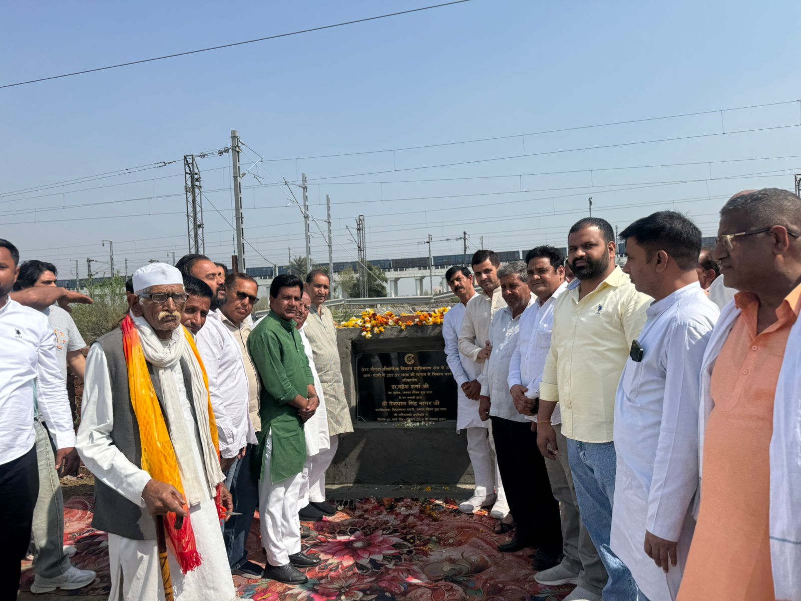 विधायक तेजपाल नागर ने पाली गांव को दिया 207.37 लाख के विकास कार्य का तोहफा:गांव में आयोजित कार्यक्रम में विकास कार्यों का विधायक ने किया लोकार्पण