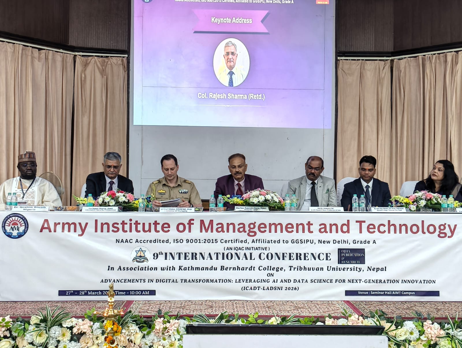 आर्मी इंस्टीट्यूट में 9 वें अंतरराष्ट्रीय सम्मेलन ICADT-LADSNI 2026 का आयोजन:एआई और डेटा साइंस के भविष्य पर वैश्विक दिग्गजों ने की चर्चा