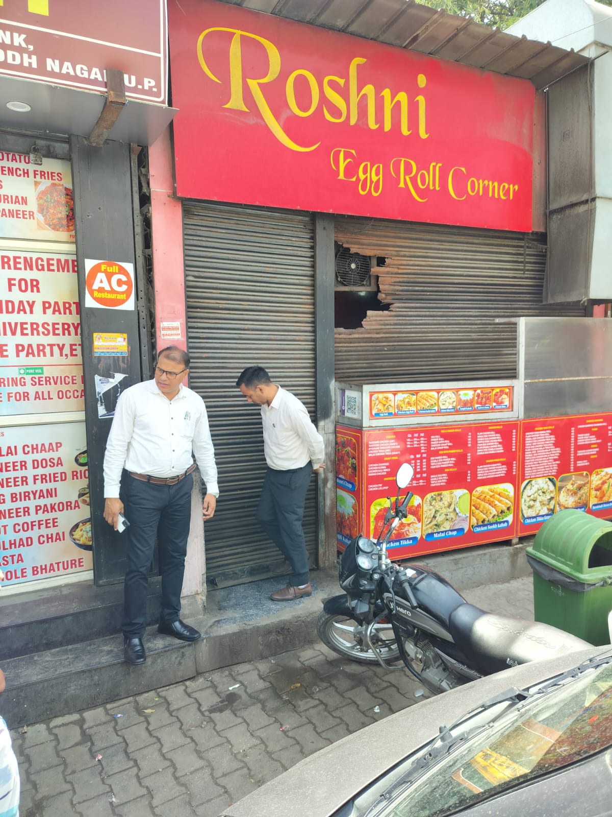 रोशनी एगरोल कॉर्नर पर खाद्य सुरक्षा विभाग की बड़ी कार्रवाई:खाद्य पंजीकरण निरस्त कर व्यवसाय संचालन पर लगाई रोक