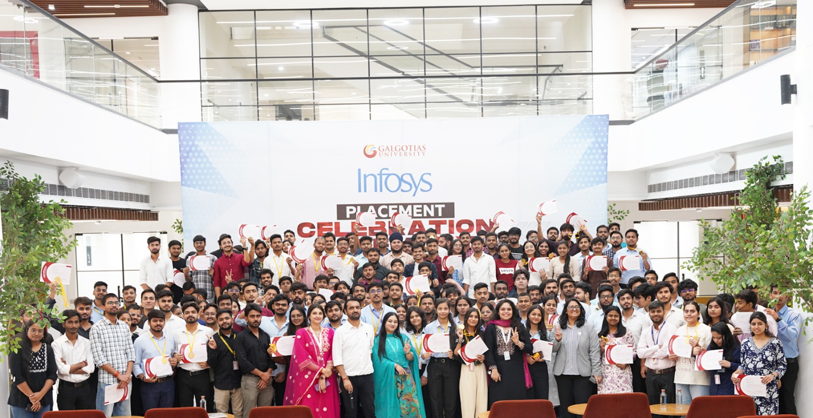 गलगोटिया विश्वविद्यालय के 4700 से अधिक विद्यार्थियों को मिला प्लेसमेंट:विश्वविद्यालय में इस वर्ष का सबसे बड़ा पैकेज 60 लाख रुपये