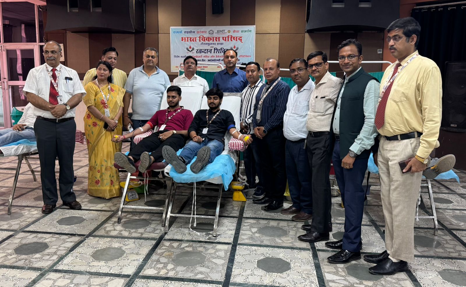 शिविर में एकत्र हुआ 109 यूनिट बहुमूल्य रक्त:भारत विकास परिषद व रोटरी क्‍लब ने लगाया श‍िविर