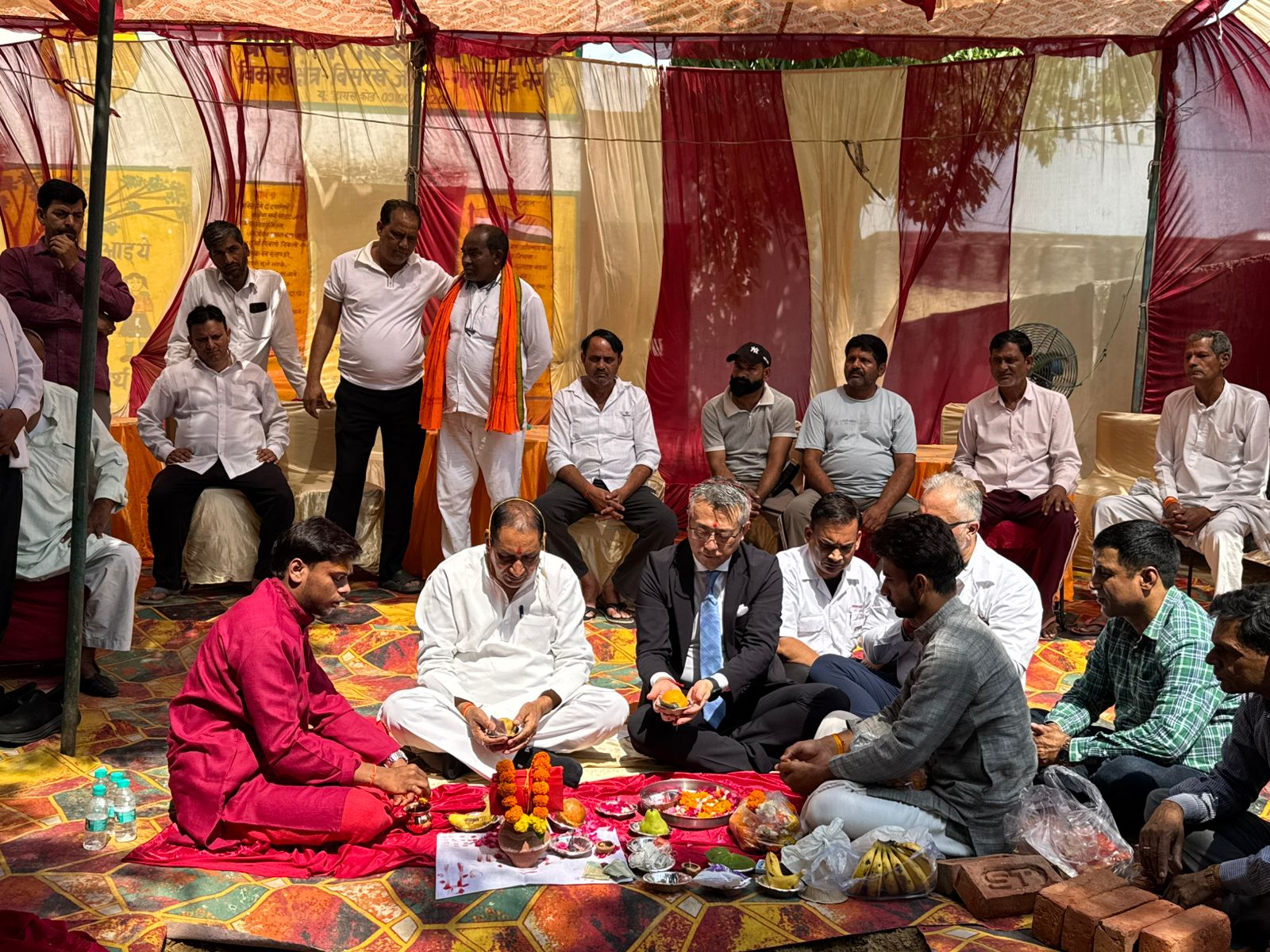 सैनी गांव में बनेगा आधुनिक प्राथमिक विद्यालय:विधायक तेजपाल नागर ने किया भूमि पूजन