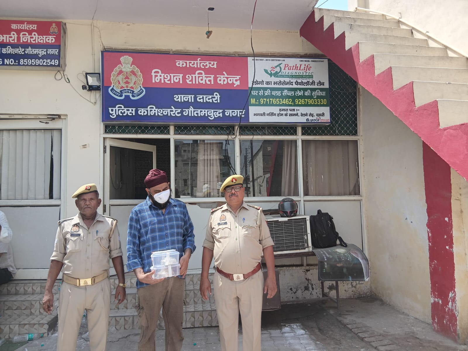 दुर्गा विशाल मंदिर से चोरी हुए दो मूर्ति छत्र बरामद, आरोपी चढ़ा पुलिस के हत्थे