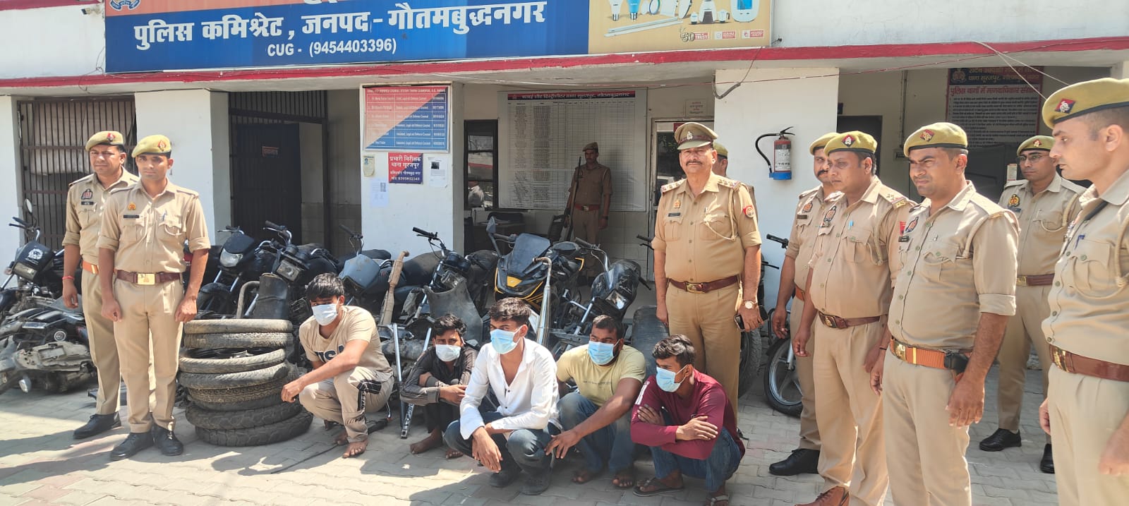 18 लाख की 12 बाइक के साथ 5 गिरफ्तार, वाहन चोर गिरोह का हुआ पर्दाफाश