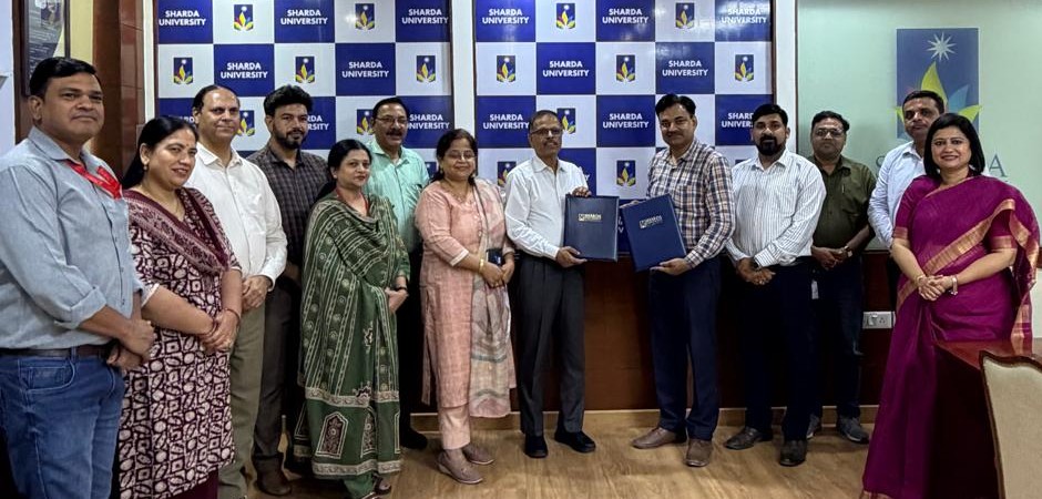 IEA और शारदा ग्रुप के बीच हुआ करार:उद्योग एवं शिक्षा जगत के बीच सहयोग बढ़ाने का होगा कार्य