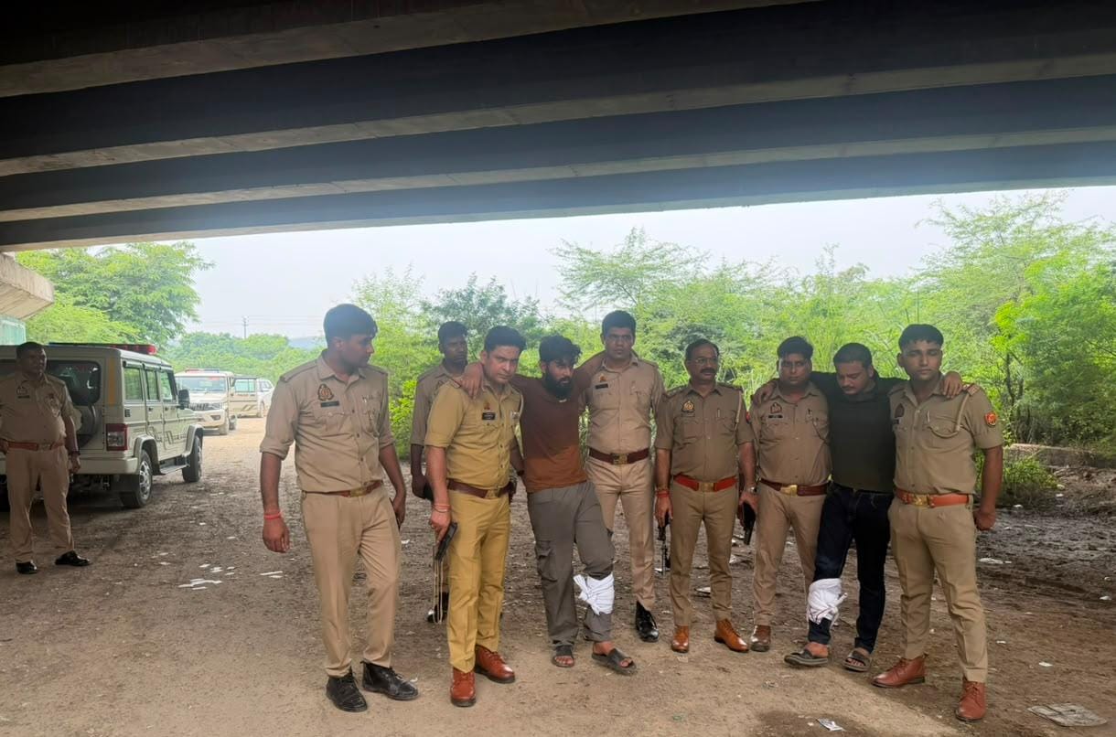 सवारी बनकर लिफ्ट देने वाले बदमाशों से पुलिस की मुठभेड़, दो को लगी गोली