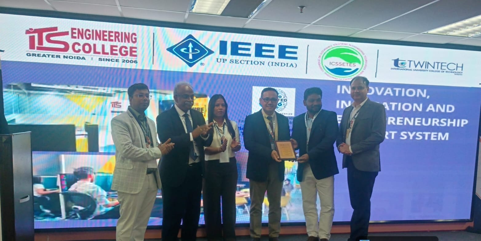ITS में प्रथम IEEE अंतरराष्ट्रीय सम्मेलन ICSSETES-2026 का शुभारंभ:ITS इंजीनियरिंग कॉलेज में तीन दिन चलेगा सम्‍मेलन