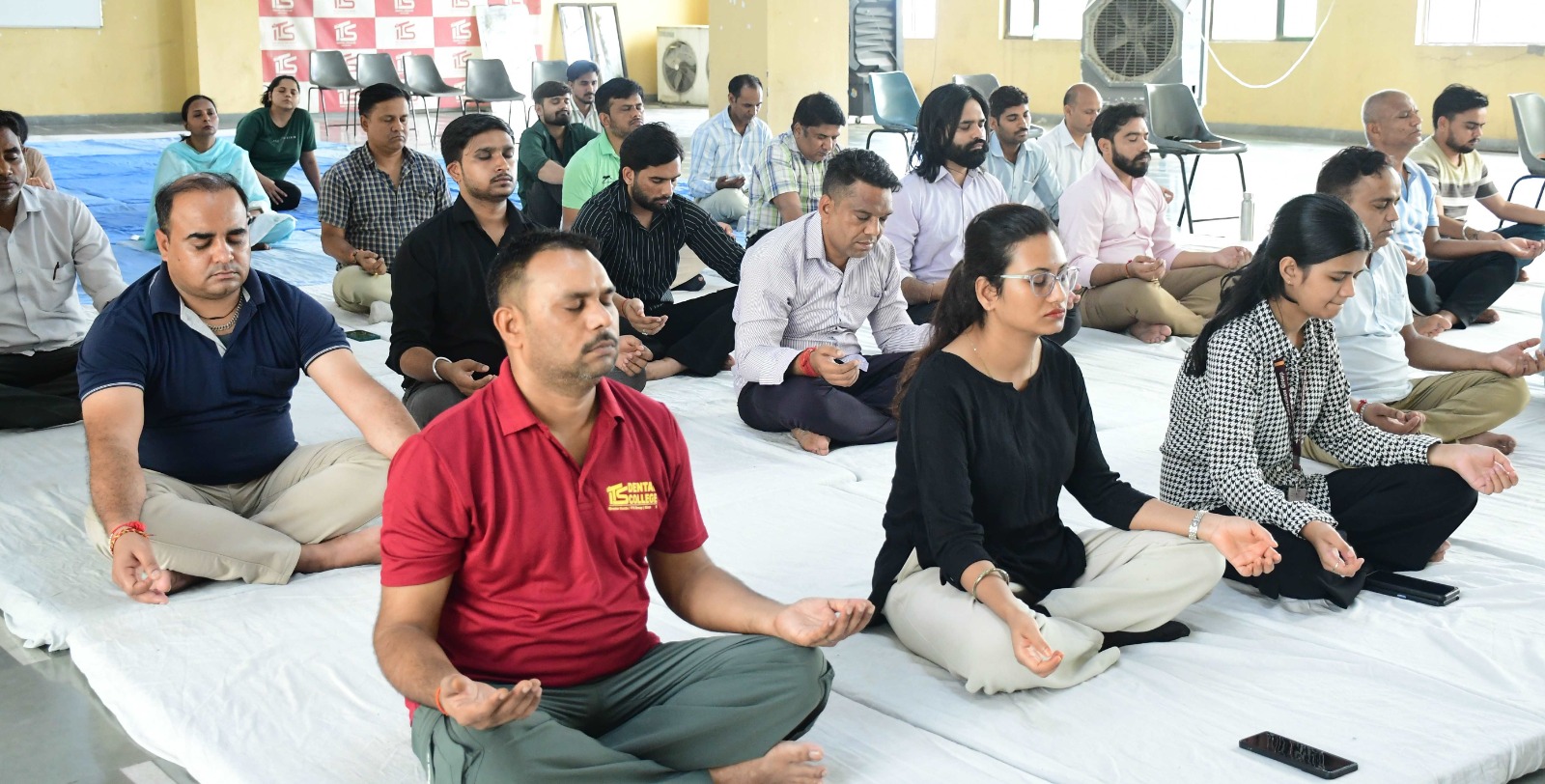 आईटीएस में आर्ट ऑफ लिविंग ऑफलाइन कोर्स का आयोजन:सकारात्मक एवं संतुलित जीवनशैली के लिए किया प्रेरित