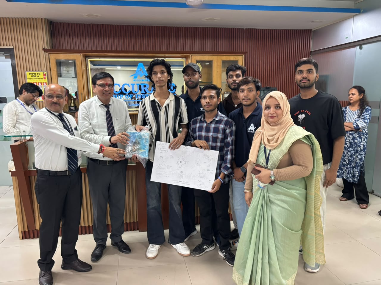 एक्यूरेट में स्मार्ट सिटी निर्माण मॉडल का छात्रों ने किया प्रस्तुतिकरण:उत्कृष्ट प्रतिभागियों को किया गया सम्मानित