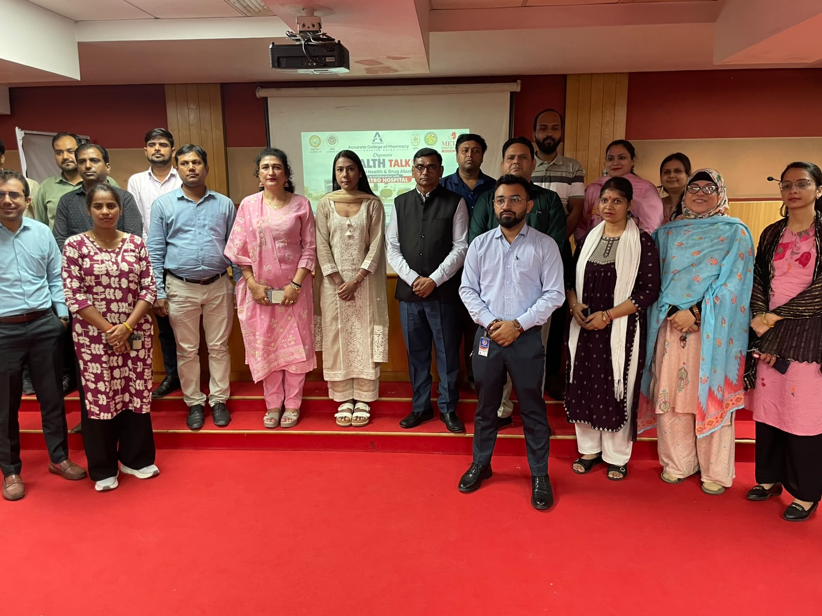 एक्‍यूरेट कॉलेज में मानसिक स्वास्थ्य एवं नशा मुक्ति पर हेल्थ टॉक आयोजित:अवसाद एवं नशे के दुष्प्रभावों के प्रति किया जागरूक