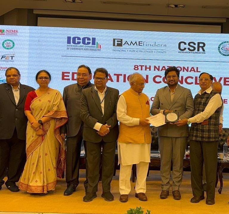 ईशान इंस्टीट्यूट को मिला बेस्ट मैनेजमेंट कॉलेज इन नॉर्थ इंडिया अवॉर्ड-2026:8वें नेशनल एजुकेशन कॉन्क्लेव में किया गया सम्‍मानित